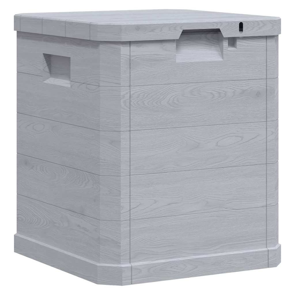 Vidaxl opbergbox voor in de tuin 90 l lichtgrijs
