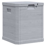 Vidaxl opbergbox voor in de tuin 90 l lichtgrijs