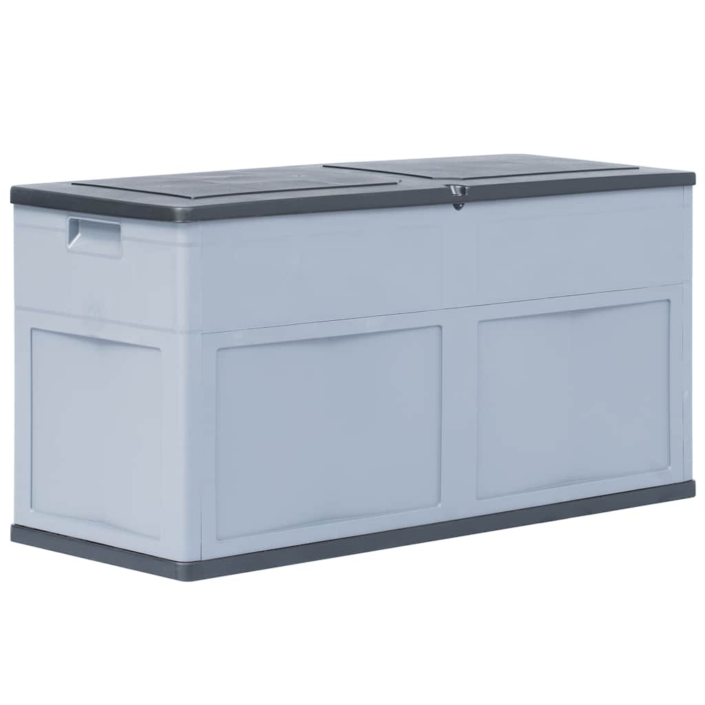 Vidaxl opbergkist 320 l grijs zwart