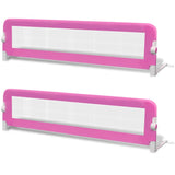 Vidaxl kinderbedhekjes 2 st 150x42 cm roze