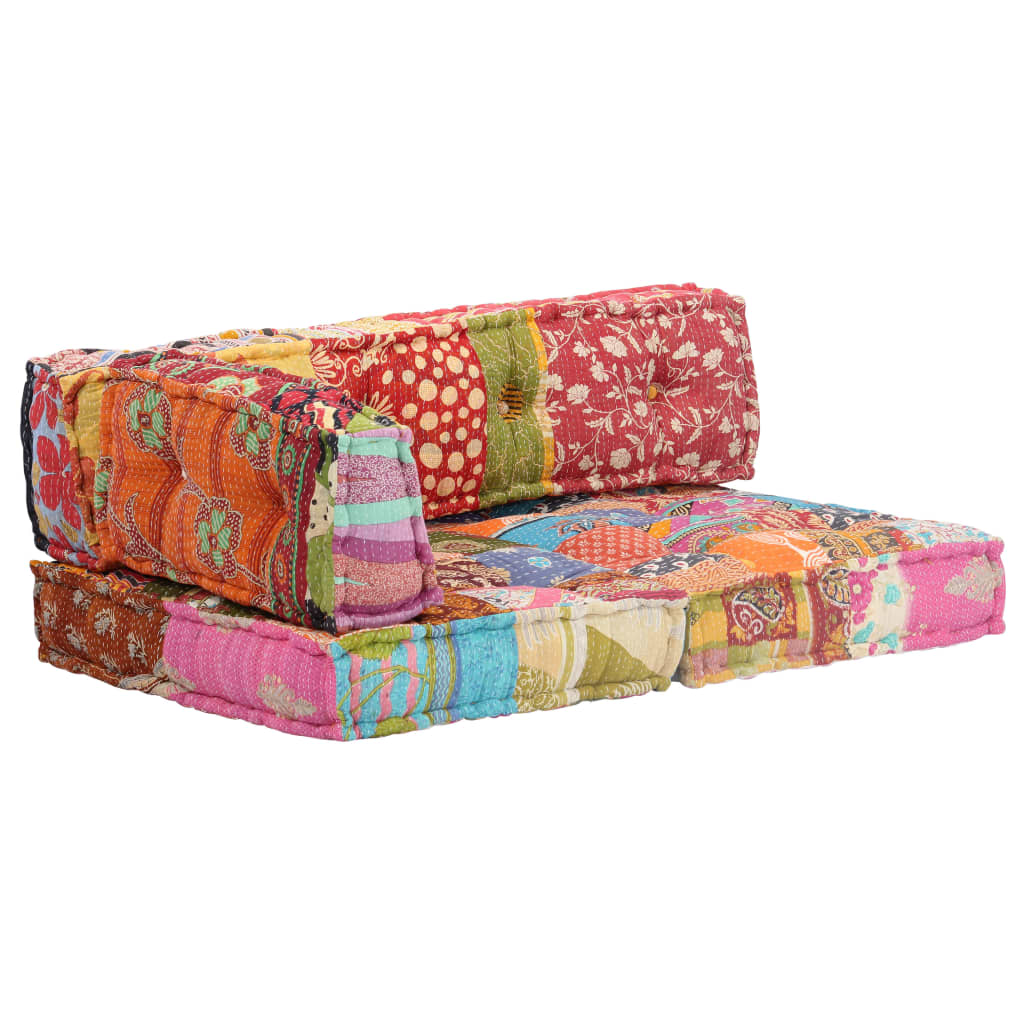 Vidaxl Pouf Fabric Patchwork