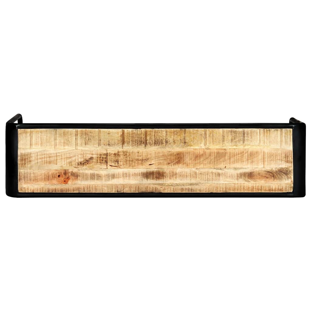 Vidaxl wandtafel 140x35x76 cm massief ruw mangohout
