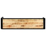 Vidaxl wandtafel 140x35x76 cm massief ruw mangohout