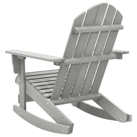 Vidaxl tuinschommelstoel hout grijs