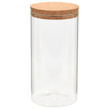 VIDAXL POTS MOTORE CON LID Cork 6 ST 1400 ml di vetro