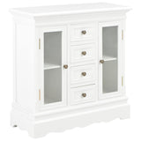 Vidaxl dressoir 70x28x70 cm massief grenenhout wit