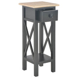 Vidaxl bijzettafel 27x27x65,5 cm hout zwart