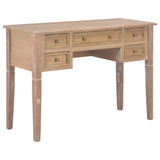 Vidaxl schrijftafel 109,5x45x77,5 cm hout bruin