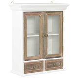 Vidaxl wandkast 49x22x59 cm bewerkt hout wit