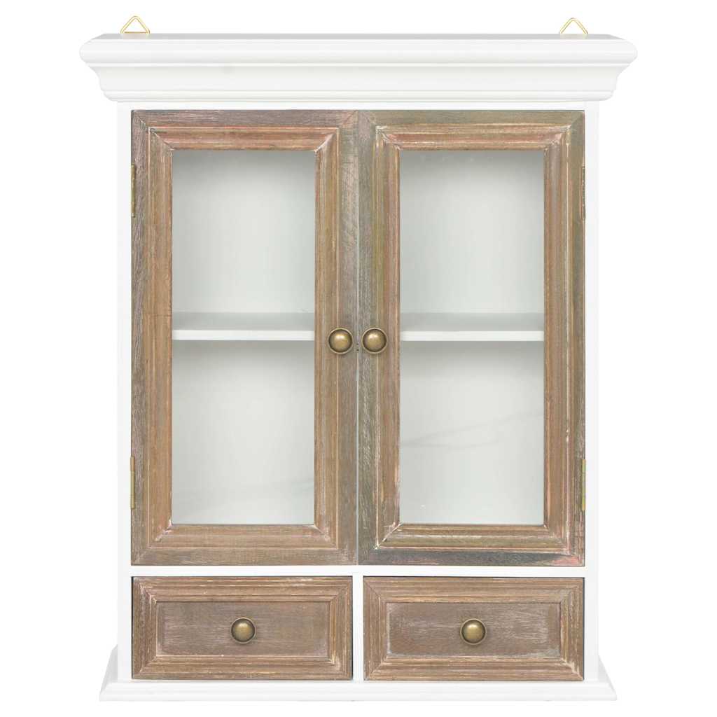 Vidaxl wandkast 49x22x59 cm bewerkt hout wit