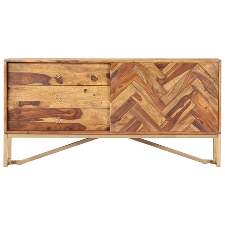 Vidaxl dressoir 118x30x60 cm massief acaciahout