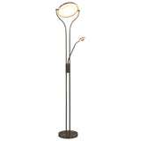 Vidaxl -lampa står 18 W dimbar 180 cm silverfärgad