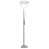 Vidaxl -lampa står 18 W dimbar 180 cm silverfärgad