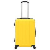 Vidaxl 3-part hard luggage set yellow