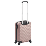 Vidaxl hard suitcase rosé gold