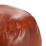 Vidaxl poef 60x30 cm echt geitenleer tan