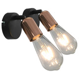 Vidaxl Spotlights 2 St E27 Black e Copper