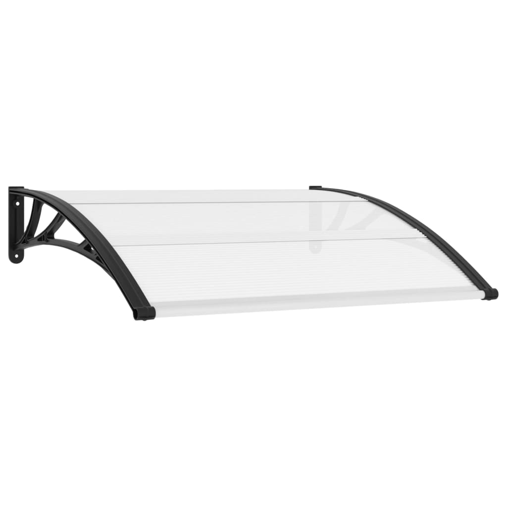 Vidaxl Door Canopy 120x75 cm PC Negro y transparente