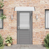 Vidaxl door canopy 120x75 cm PC black and transparent