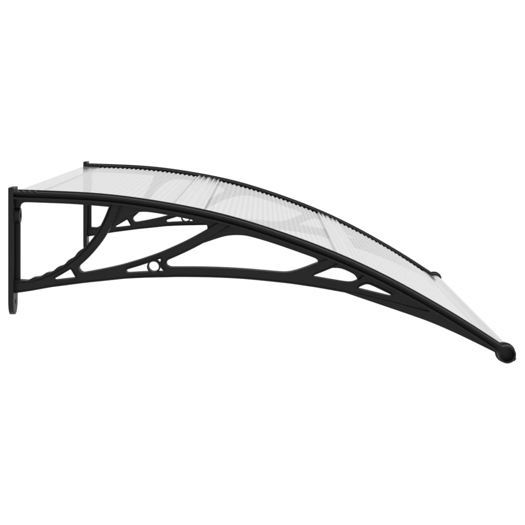 Vidaxl Door Canopy 120x75 cm PC Negro y transparente