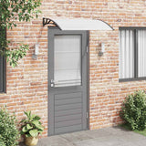 Vidaxl door canopy 120x75 cm PC black and transparent