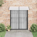 Vidaxl Door Canopy 200x75 cm PC svart och transparent