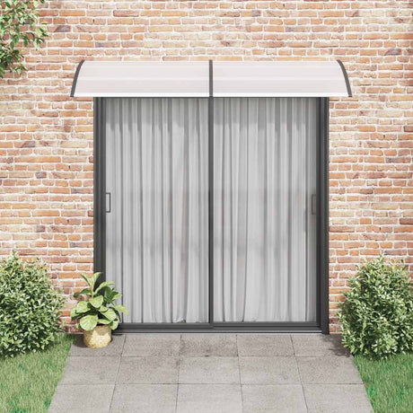 Vidaxl deurluifel 240x75 cm pc zwart en transparant