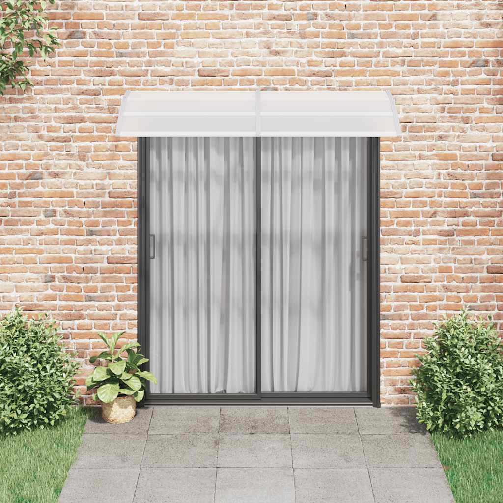 Vidaxl door canopy 200x75 cm PC gray and transparent