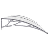 Vidaxl Port Canopy 240x75 cm PC grigio e trasparente