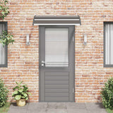 Vidaxl Door auvent 120x75 cm pc noir