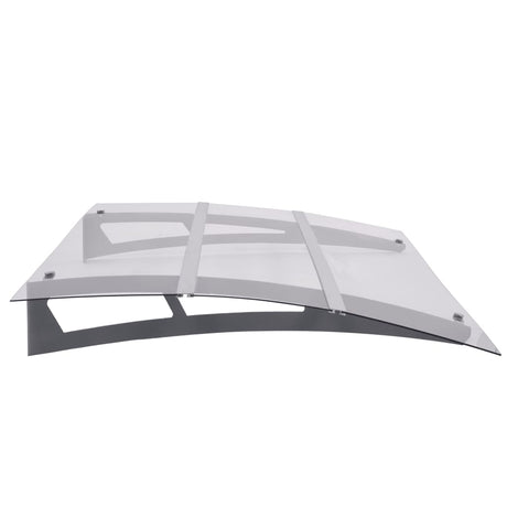 Vidaxl deurluifel 150x90 cm pet zilverkleurig en transparant