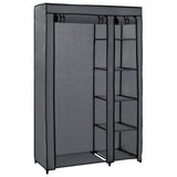 Vidaxl kledingkast opvouwbaar 110x45x175 cm stof grijs