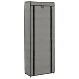 VidaXL shoe cabinet with cover 57x29x162 cm fabric gray