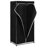 Vidaxl kledingkast 75x50x160 cm zwart