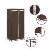 Vidaxl kledingkast 75x50x160 cm bruin