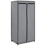 Vidaxl kledingkast 75x50x160 cm grijs