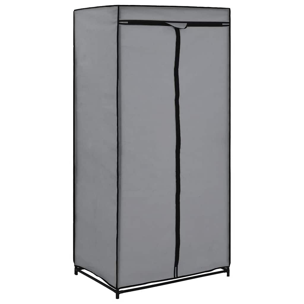 Vidaxl kledingkasten 2 st 75x50x160 cm grijs