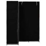 Vidaxl hoekkledingkast 130x87x169 cm zwart