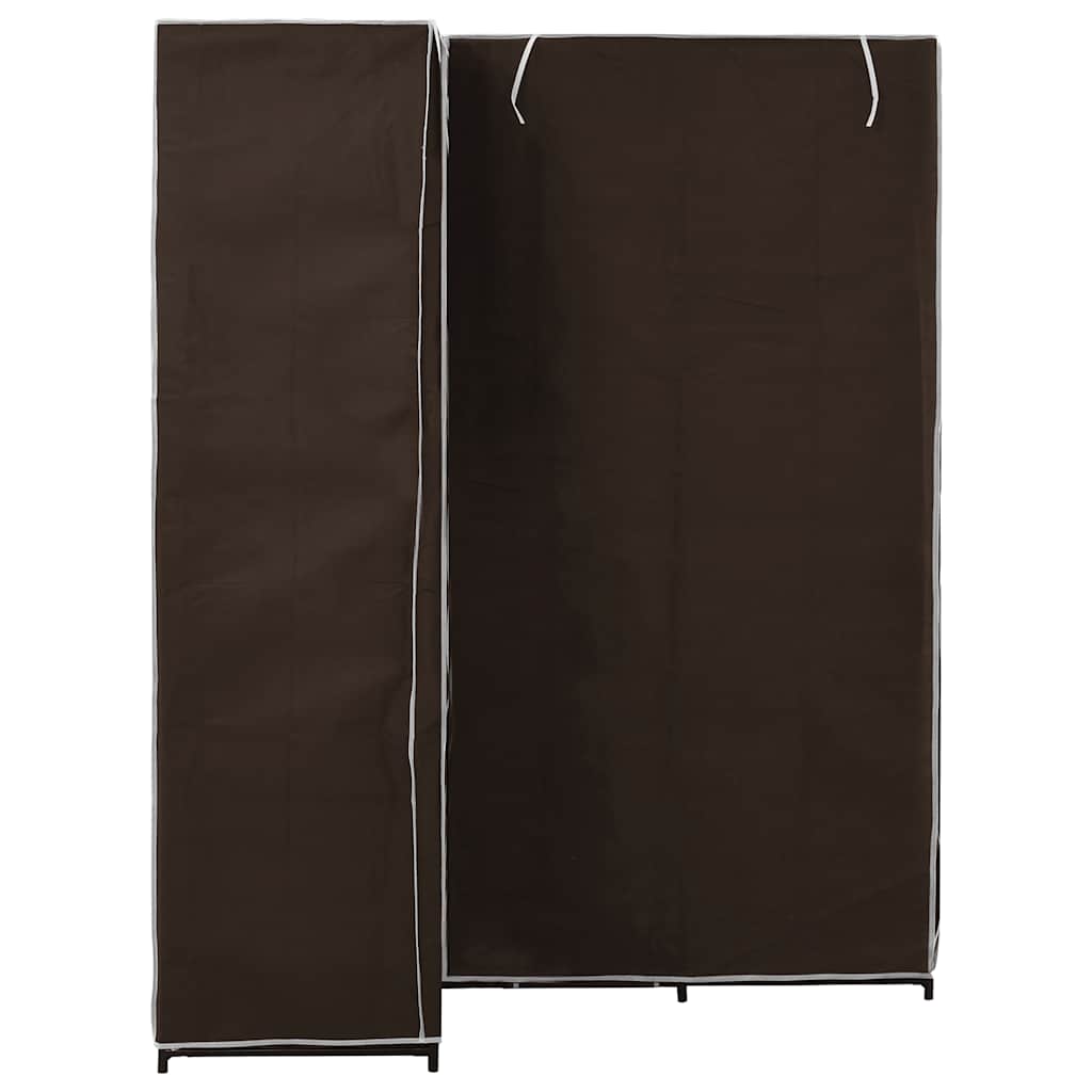 Vidaxl hoekkledingkast 130x87x169 cm bruin