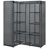 Vidaxl hoekkledingkast 130x87x169 cm grijs