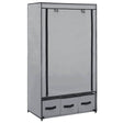 Vidaxl kledingkast 87x49x159 cm stof grijs