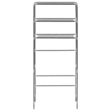 Vidaxl Rack de almacenamiento para lavadora boven 3 capas 69x28x169 cm de plata