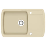 Vidaxl gootsteen enkele bak graniet beige