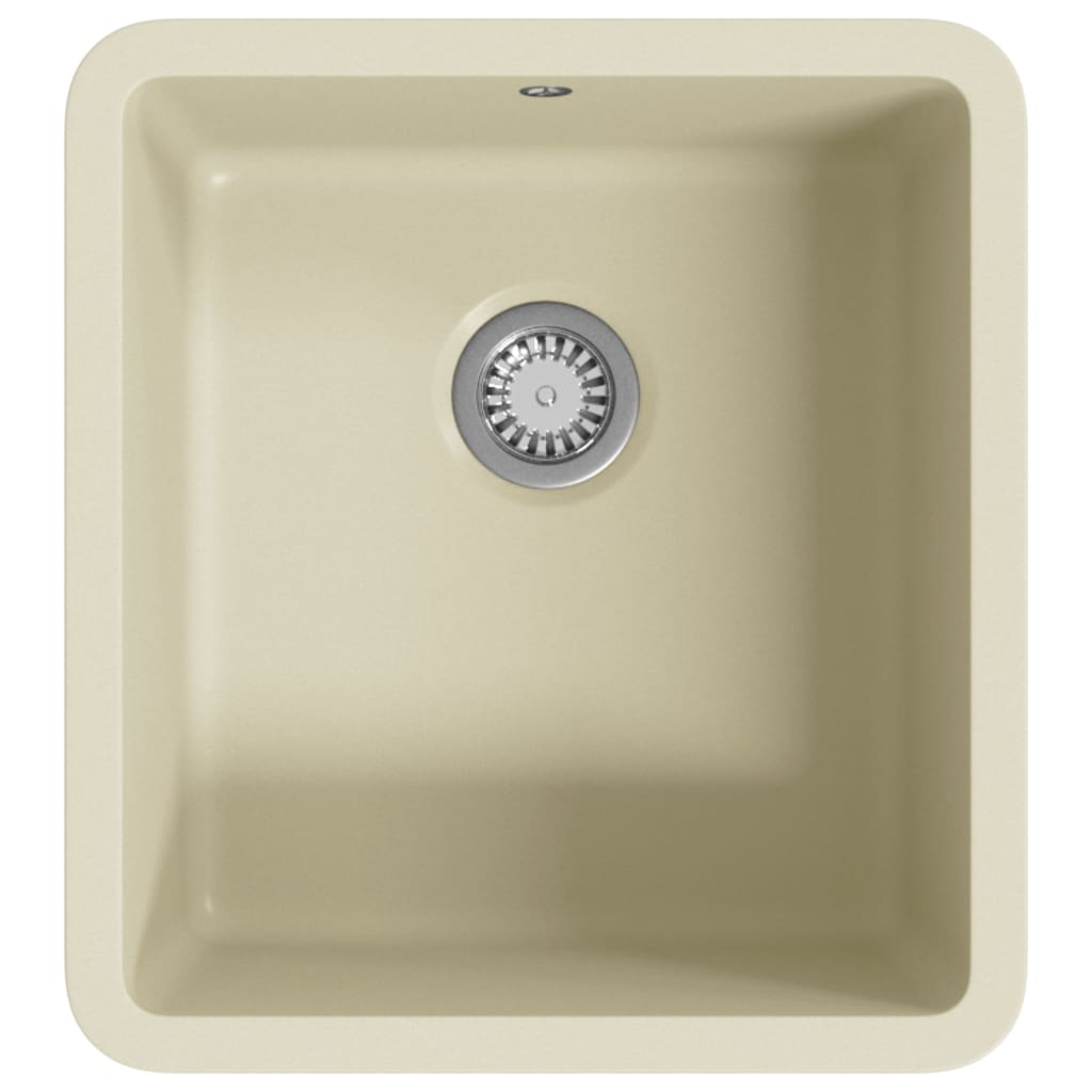 VidaXL sink single bowl of granite beige