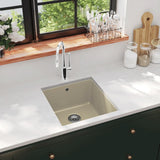 Vidaxl sink Single Schossel vu Granit Beige