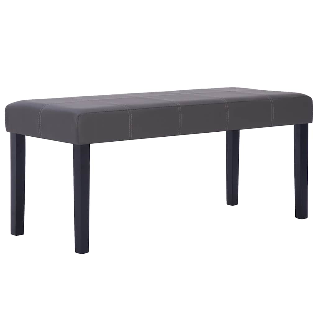 Vidaxl bankje 106 cm kunstleer grijs