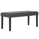 Vidaxl bankje 106 cm kunstleer grijs