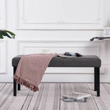 Vidaxl bankje 106 cm kunstleer grijs