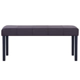 Vidaxl bankje 106 cm kunstleer bruin