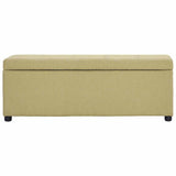 Vidaxl bankje met opbergvak 116 cm polyester groen
